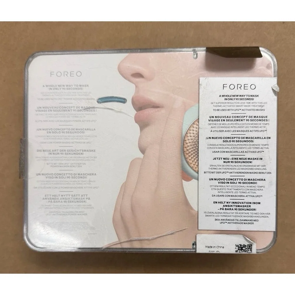 Foreo UFO 2 Mint Heated‎ LED Power Mask Blue Gold